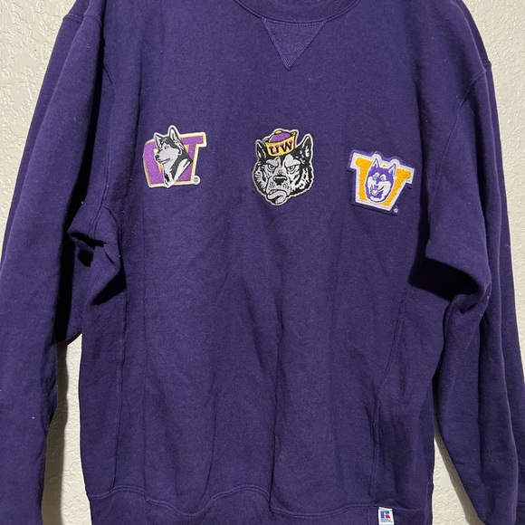 Russell Athletic Purple Crewneck Sweater